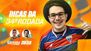 DICAS 34 RODADA  CARTOLA FC 2023  QUEM DEIXAR DE FORA NO ATAQUE [upl. by Dupre]