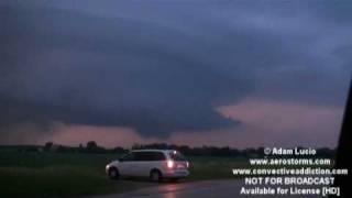 Tornado near Peoria Illinois 6510 Plus Damage in Dwight [upl. by Ragen316]