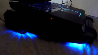 CM Storm Strike Force SF19 Laptop Cooler LED lights [upl. by Naitsyrk438]