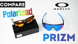 Compare  ความต่างของเทคโนโลยีเลนส์ Oakley แบบ Prizm และ Oakley Polarized [upl. by Uwkuhceki]