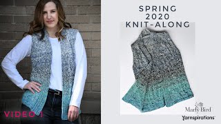 My First Knit Summer Vest With Marly Bird  Spring Knitalong  KAL Video 1 [upl. by Ssor]