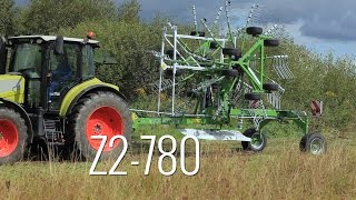 SaMASZ Z2780 CENTRAL DOUBLESIDED ROTARY RAKES  2KREISELSCHWADER Zgrabiarka 2karuzelowa Z2780 [upl. by Euqirdor]