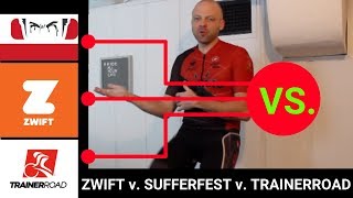 Zwift v Sufferfest v TrainerRoad [upl. by Ahsieka]