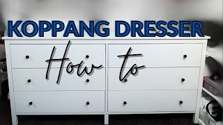 IKEA HOW TO ASSEMBLE THE KOPPANG DRESSER [upl. by Enneiluj]