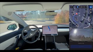 Parking Lot Roundabout Testing Tesla ASS Actually Smart Summon and Autopark v12542 [upl. by Eilyac]