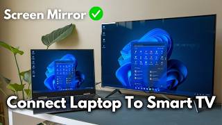 How To Connect Laptop To Smart TV Wirelessly  Mirror Laptop Screen on Any Smart TV [upl. by Harad]