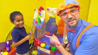 Blippi at the Play Place  Learn About Professions for Children [upl. by Mhoj]