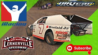 iRacing Dirt Official  UMP Dirtcar Modifieds  Lernerville Speedway [upl. by Olympium]