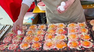 japanese street food  OSAKAYAKI mini okonomiyaki [upl. by Mellen]