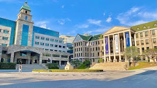 4K SEOUL Romantic Hanyang University Seoul Campus Walking Tour [upl. by Noyek]