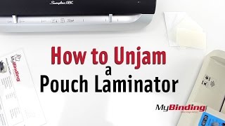 How to Unjam a Pouch Laminator [upl. by Cooley438]