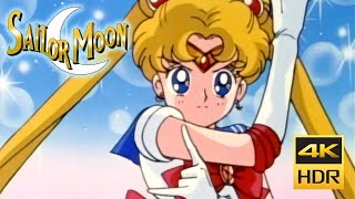 Sailor Moon English DiC Opening 4K Remastered [upl. by Arahsal]