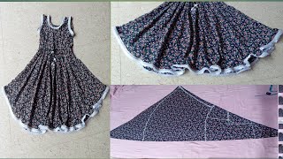 Make Your Own One Piece Umbrella Frock Tutorial [upl. by Baerl]