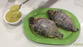 Easy But Moist And Tasty Oven Grilled Tilapia Recipe [upl. by Newbill]