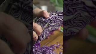 How to make Asian slaw with roasted sesame dressing shorts recipe [upl. by Ennairol359]