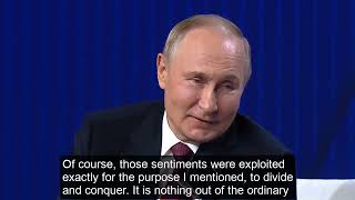 Putin Talks with Fyodor Lukyanov at Valdai Forum October 2022  English Subtitles [upl. by Ofella]