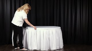 How to Attach a Table Skirt to Your Table [upl. by Merat219]