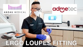 Andau Medical Admetec Ergo loupes Fitting [upl. by Arraeis713]