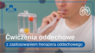 Ćwiczenia oddechowe  z zastosowaniem trenażera oddechowego [upl. by Raji]