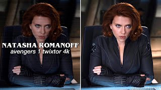 natasha romanoff avengers all scenes  twixtor scenepack [upl. by Anoid272]