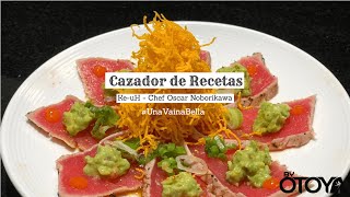 Tataki de Atun y Rollo de Camaron con Salmon Picante  Cazador de Recetas  Episodio No 2  byOtoya [upl. by Havstad808]