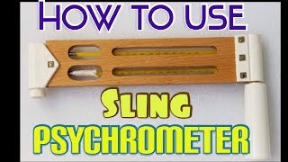 How to use sling psychrometer  How to calculate RH  HVAC System [upl. by Benedikta]