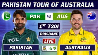 PAKISTAN vs AUSTRALIA 1st T20 Match LIVE COMMENTARY  PAK vs AUS T20 MATCH LIVE  TOSS UPDATE [upl. by Ardnikal100]