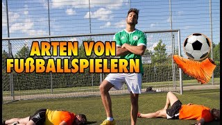 ARTEN VON FUßBALLSPIELERN [upl. by Aicek87]