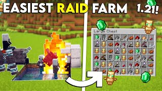 Minecraft EASIEST Raid Farm 121  Simple Raid Farm Tutorial [upl. by Boarer]