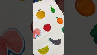 Healthy food drawing SIMPLE WATER COLOUR DRAWINGyoutube shortshortfeeddrawingAmrithaammu2002 [upl. by Nikoletta]