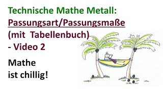 Passungsart mit Tabellenbuch bestimmen u Passungsmaße berechnen Video 2 der Reihe zu Passungen [upl. by Bitthia571]