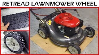 How to Retread the Honda Lawnmower Wheel [upl. by Atika]