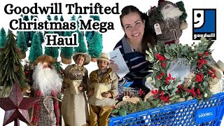 Goodwill Thrifted Christmas Mega Haul [upl. by Lalitta]