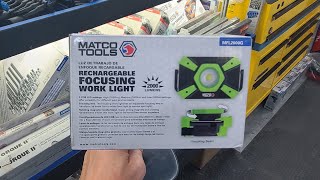 ALL NEW from MATCO TOOLS Rechargeable Focusing Work Light MFL2000G [upl. by Ketchan]