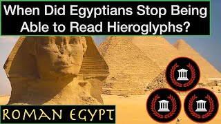 When did Egyptians stop being able to read hieroglyphs And why [upl. by Prince528]