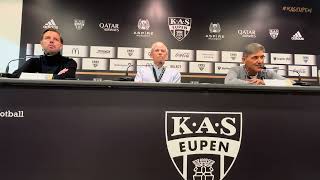 Press conference  KAS EupenRSC Charleroi [upl. by Mame]