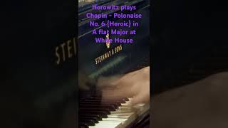 Horowitz plays Polonaise No 6 Heroique at the White House [upl. by Etem722]