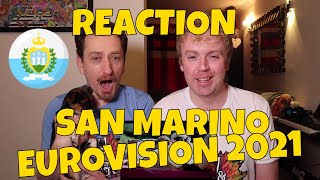 SAN MARINO EUROVISION 2021 REACTION SENHIT  ADRENALINA [upl. by Eerahc]