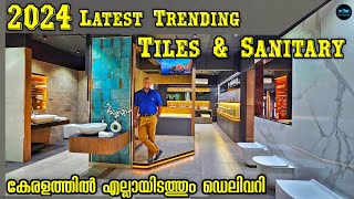 പുതിയ കളക്ഷൻസ്2024 latest trending tiles amp SanitaryTrending Flooring ideasPriceDr Interior [upl. by Urbano]