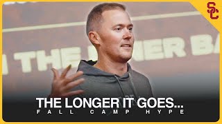 2023 USC Football The Longer It Goes Fall Camp Hype [upl. by Ahsieyk]