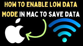 How to Enable Low Data Mode in Mac to Save Data [upl. by Lehctim]