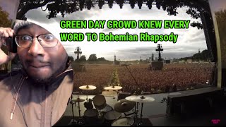 Green Day Crowd Singing Bohemian Rhapsody Live in Hyde Park 2017 Reaction [upl. by Marchal]