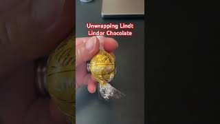 ASMR  Unwrapping Lindt Lindor White Chocolate shorts satisfying [upl. by Lacefield]