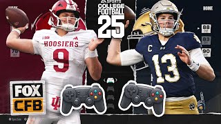 Indiana Hoosiers vs Notre Dame Fighting Irish  2024 CFP  College Football 25 Simulation [upl. by Llecram]