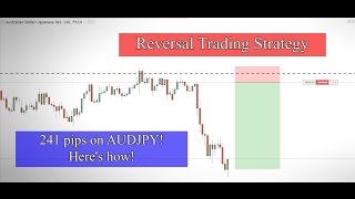 Reversal trading strategy  Over 200 pips on AUDJPY [upl. by Renick88]