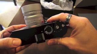 The Leica M 240 1st look Video Menu Overview Shutter Sound and more [upl. by Greenfield]