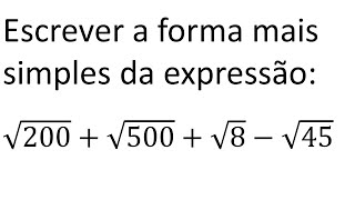 SIMPLIFICAÇÃO DE RADICAIS  Simplifique os radicais e efetue as operações [upl. by Doownel]