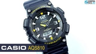 Reloj Casio AQS810 Azul  wwwCompraFacilmx [upl. by Manvell]