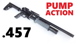 AEA Megladon 457 cal PUMP ACTION Deer Hunting PCP Air Rifle Air ShotgunSlug Gun The Pellet Shop [upl. by Lengel]