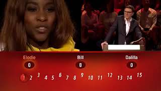 De Slimste Mens ter Wereld Jeroom vs élodie zijn vrouw [upl. by Minabe981]